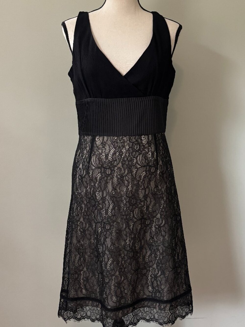 Moulinette Soeurs Anthropologie Silk Lace Dress Size 8 Like New
